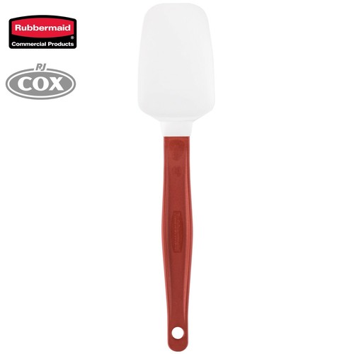 Rubbermaid High Heat Spoon Scraper Silicone Spoonula Red 9.5" High Temperature - Picture 4 of 13