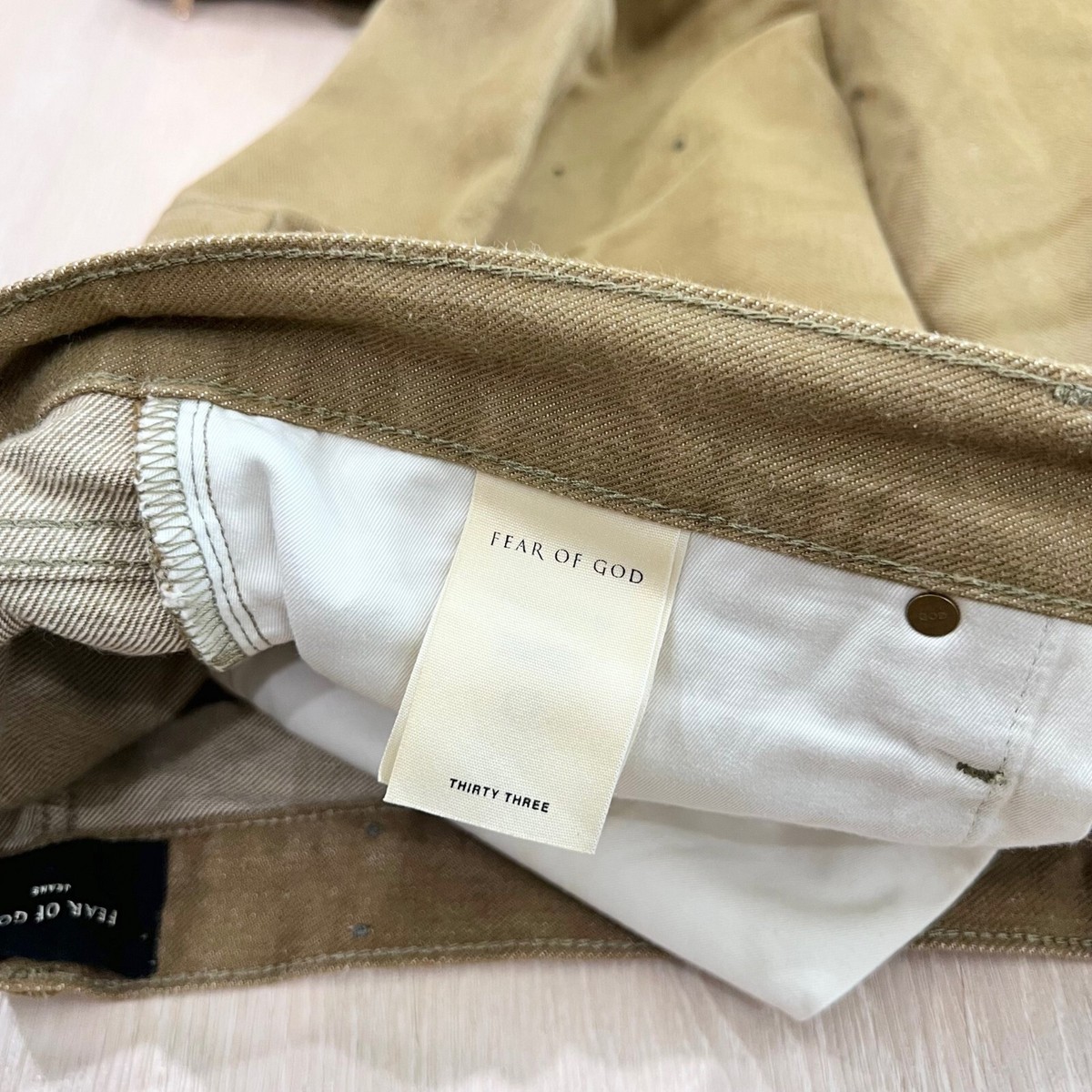 フィアオブゴッドの SELVEDGE
DENIM BLEACH VINTAGE Fear of God Season 6 Size 34 x 34 Slim Fit 100% Authentic w