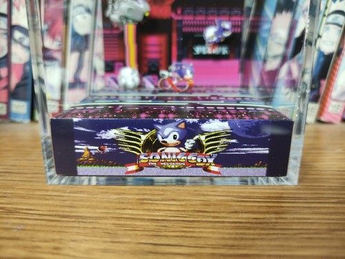 Sonic CDX Eggman SS Handmade Diorama - Sonic Gameboy / Retro Gaming Cube -Fanart - Picture 4 of 4