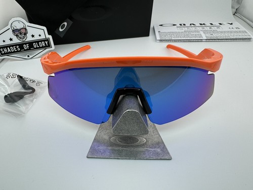OAKLEY HYDRA NEON ORANGE WITH PRIZM SAPPHIRE BLUE SUNGLASSES OO9229-06 NEW - Picture 6 of 12