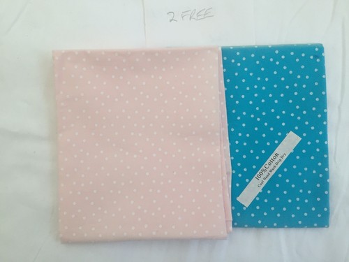 POLKA DOT Fat Quarters x 8 THE CRAFT COTTON Co 100% Cotton BRIGHTS Pastel SPOTS - Picture 8 of 13