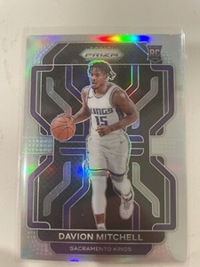 2021-22 Prizm Davion Mitchell Silver Prizm SP RC Sacramento Kings #312 Rookie SP
