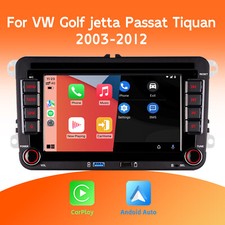 Radio estéreo para automóvil BT RDS VW Jetta Tiguan Passat Android automático DAB CarPlay FM/AM
