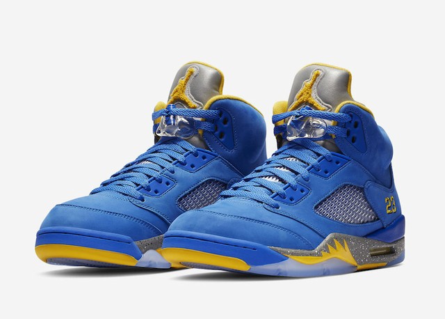 jordan 5 royal blue and yellow