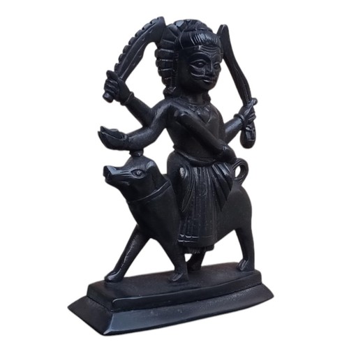 Bhairava Hindu Deity Decorative Statue, Religious Sculpture for Temple Handma... - Picture 5 of 7