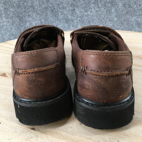 Sperry Shoes Youth 13.5 M Loafers Brown Leather Comfort Hook & Loop Moc Toe - Picture 7 of 16