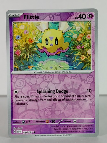 Flittle - Surging Sparks - 094/191 - Juego de cartas coleccionables Pokémon - Holograma inverso - C - Imagen 3 de 16