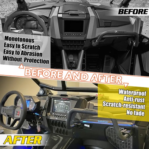 REAL CARBON FIBER Ride Command Surround For POLARIS RZR PRO XP / PRO R 2020-UP - Bild 5 von 24