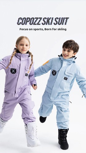 Children Snowsuit Kids Ski Suits Overalls Outdoor Sports Snowboarding Snow Suit - Picture 7 of 17