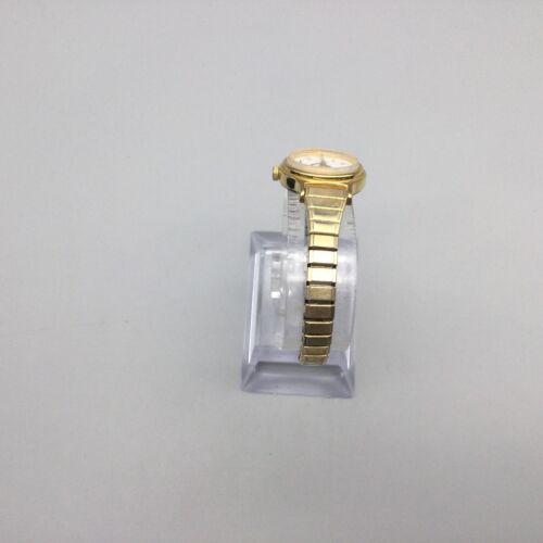 Vtg Lorus Watch Women 20mm Gold Tone V811-0080 Stretch Band New Battery - Picture 7 of 15