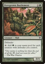 Overgrown Battlement - Rise of the Eldrazi -  Magic the Gathering - MTG