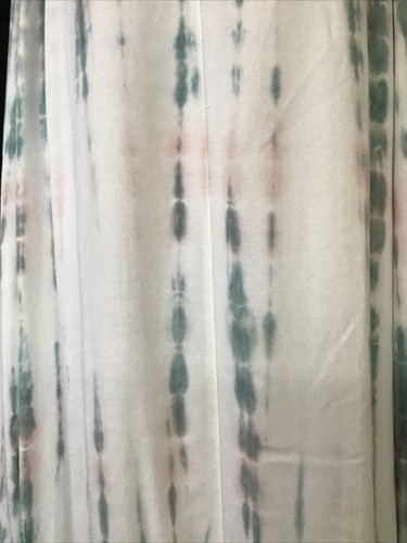 yfb dress Sleeveless White / Teal Tie Dye Rayon V-neck Maxi BackSlit Nwt Size S - Picture 4 of 12