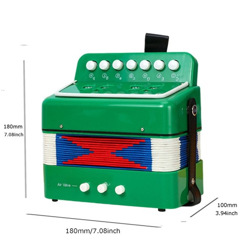 Toy Accordion Musical Instruments for Kids (Blue,Green,Red,Purple,Black,White) - Picture 13 of 14