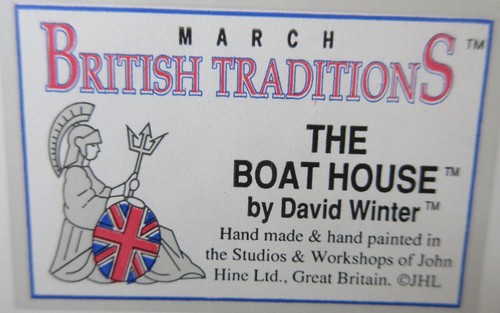 David Winter Cottages The Boat House British Traditions March Handarbeit/bemalt - Bild 9 von 13