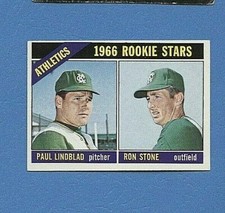 1966 Topps Rookie Stars Paul Lindblad/ Ron Stone Athletics #568 SP  💥💥🎆 NM