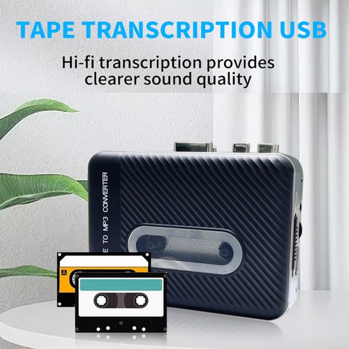 Cassette Player Cassette to MP3 Converter Portable Tape Player Captures MP3 Q3D1 - Picture 2 of 12