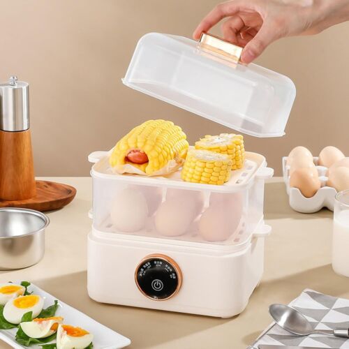 Electric Soft Hard Egg Boiler Bowl Cooker Poacher Steamer Noise Free Cooker AU - Picture 2 of 24