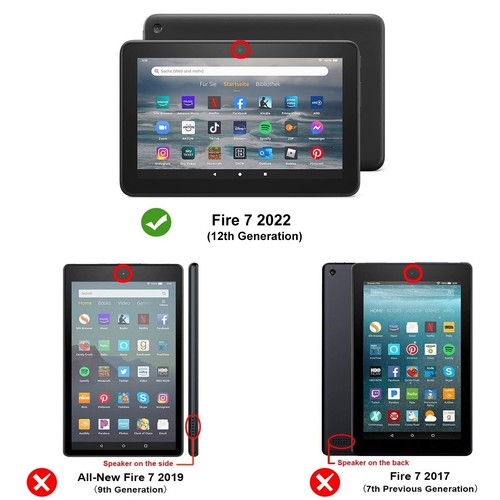 2x HD Klar Display Schutzfolie für Amazon Fire 7 (12. Generation, 2022) Folie - Bild 2 von 4