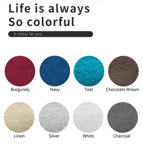 2 x Extra Large Jumbo Bath Sheets 100% Combed Cotton 650GSM Towels 90cmx180cm - Picture 3 of 29
