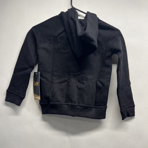 Lee Boys Fleece Hoodie 2 Pack Zip Up Sweater Gray Black Size M 5 yrs old - Picture 6 of 9