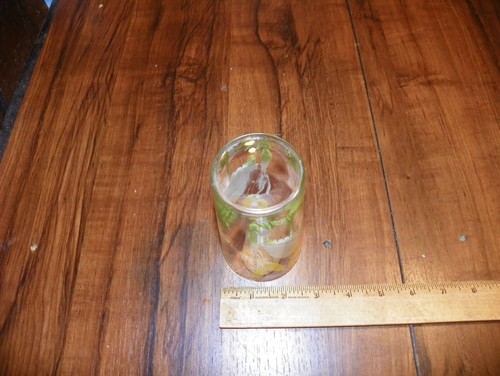 Vassoio vetro fenicottero giallo vintage ANCHOR HOCKING - Foto 4 di 5
