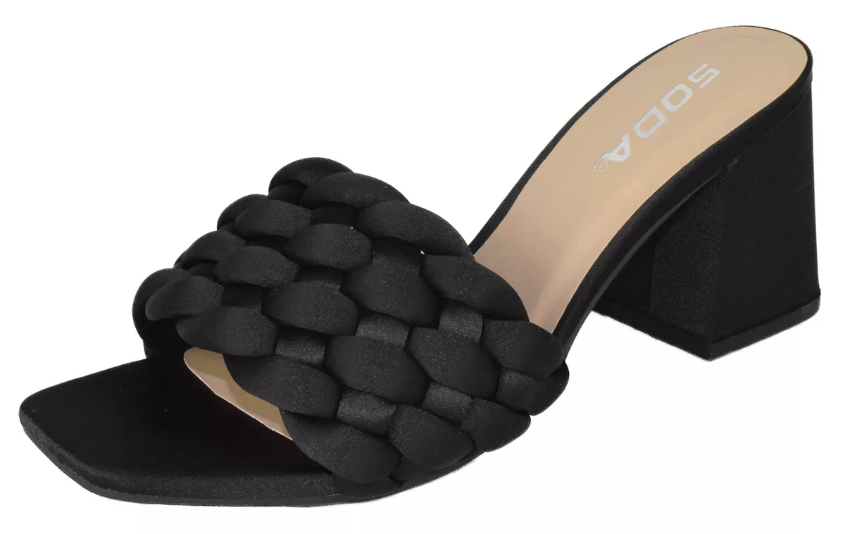 Soda block hotsell heel sandals