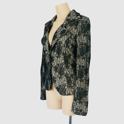 New Honey & Beau Women's Jacket Size 8 Lace look Evening Blazer Formal - Picture 3 of 10