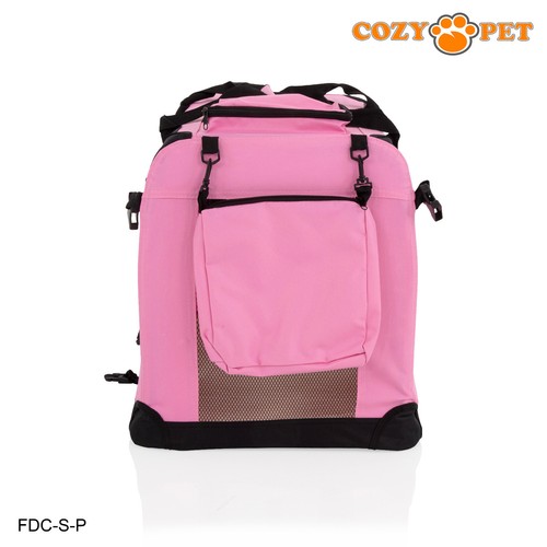 Fabric Dog Crate Travel Cage Grey Black Blue Pink Cozy Pet Puppy Carrier Cat - Picture 113 of 312