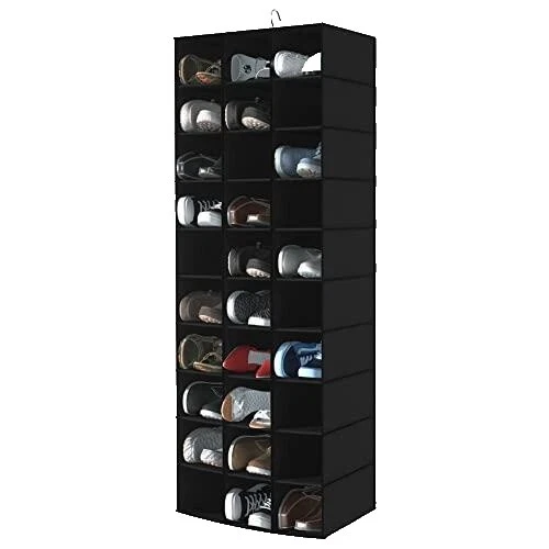 Black Hanging Shoe Organizer Shoe Organizers