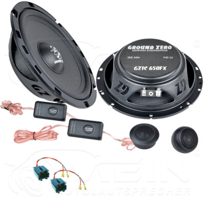 GROUND ZERO LAUTSPRECHER für PEUGEOT 607 2000-2010 Heck Hinten 2-Wege 140W #AMHP