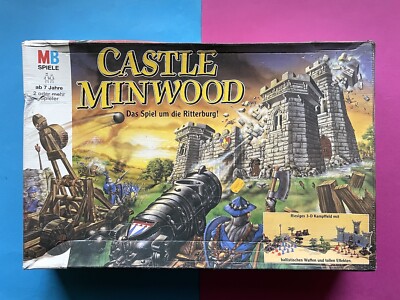 CASTLE MINWOOD Brett Spiel MB 80 90 Mittelalter RPG 3D QUEST Ritter OVP Box 1993