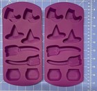 2 Celebrate-It Silicone Molds Purple Halloween Witch Theme Michael's
