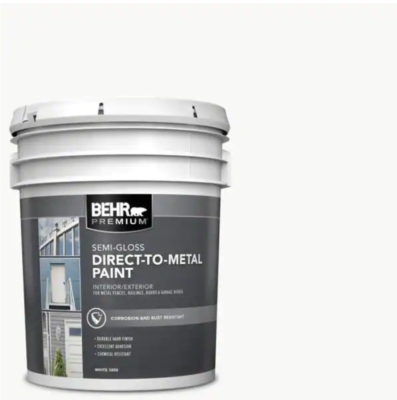 NEW White Semi-Gloss Direct-to-Metal Interior/Exterior Paint - Main Image