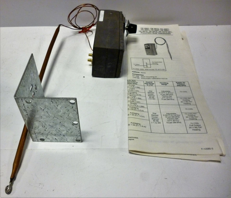 Barber Colman TK-2001 Pneumatic Temperature Controller - Image 2 of 4