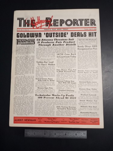 Hollywood Reporter 4 4 1939 Samuel Goldwyn Dodge City premiere Technicolor - Picture 2 of 3