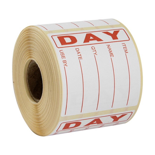 Food Hygiene Day Dot Food Label Best Before Labels Roll of 500 labels Red Food Hygiene Day Dot Food Label Best Before Labels Roll of 500 labels Red