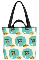 70Er Design Muster Deko Tasche Retro Design Muster 70Er Sterne Beige Wohnzimmer