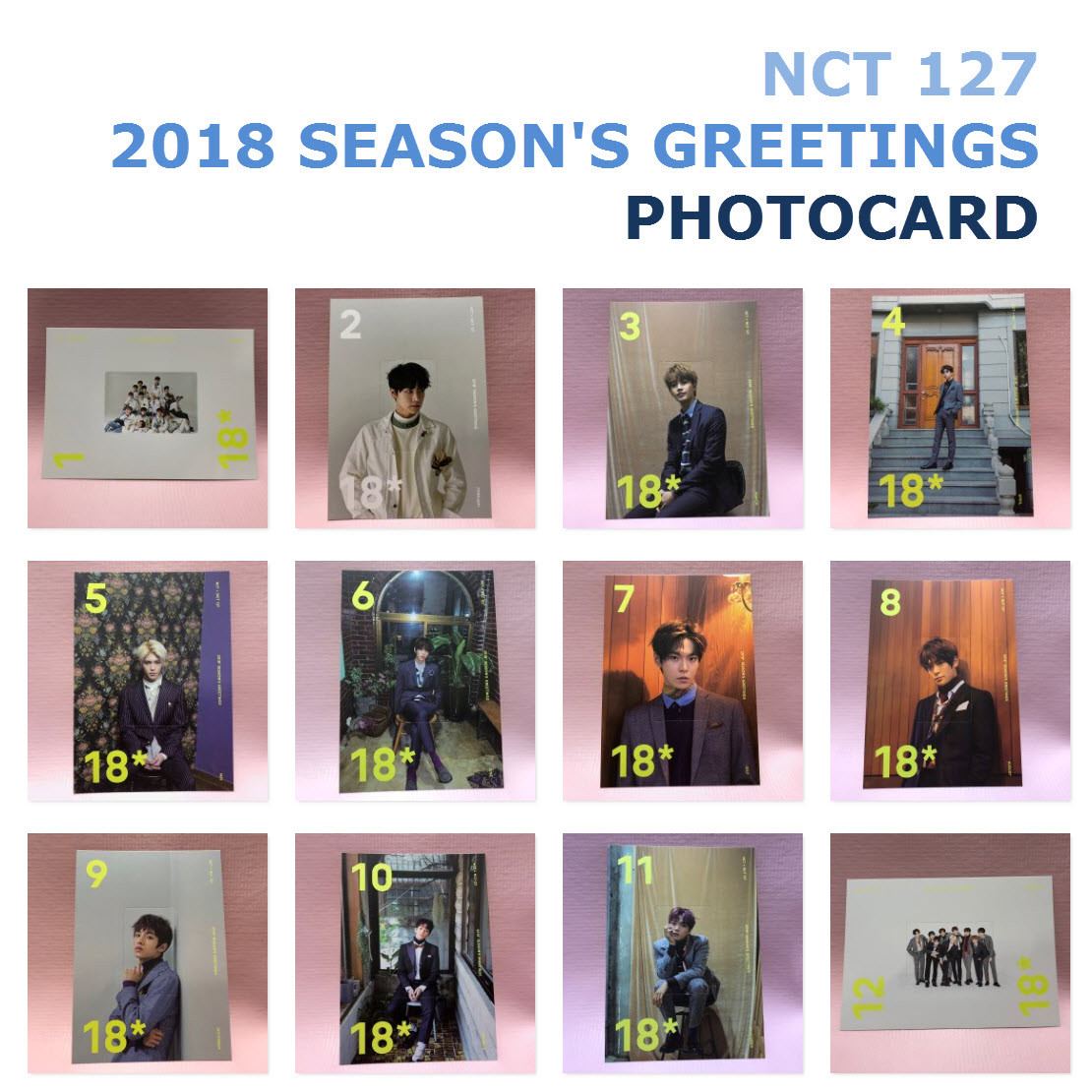 タレントカード EXO / 2018 SEASON'S GREETINGS Exo 2018 Season's Greetings Set | eBay