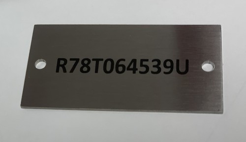 SERIAL NUMBER PLAQUE TAG INDUSTRIAL SIGN MARKER LASER ENGRAVED - Bild 2 von 6