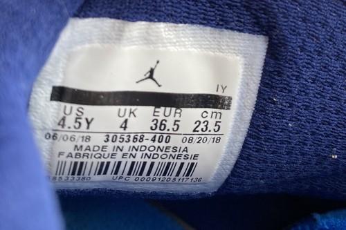 Nike Juvenil Air Jordan 8 VIII Retro GS Talla-4.5Y Copo de Nieve Azul Ventisca 305368-400 - Imagen 2 de 9