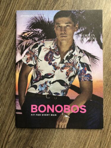 BONOBOS FIT FOR EVERY MAN WORK IN PROGRESS SEPTEMBER 2018 CATALOG LOOK BOOK  - Picture 1 of 2