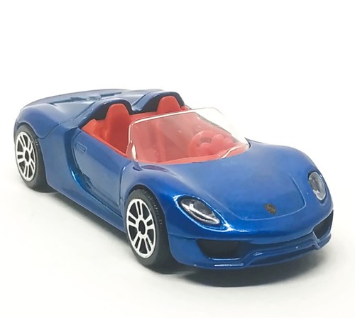 Majorette Porsche 918 Spyder Dark Blue - Red Seat 1:61 3" Wheels D5S no Package - Picture 2 of 8