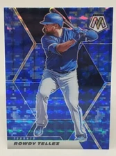 2021 Panini Mosaic Mosaic Blue Camo Rowdy Tellez Toronto Blue Jays #26 