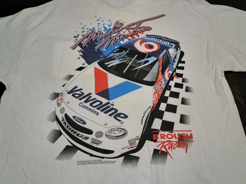 (007) VTG 1999 MARK MARTIN NASCAR POCKET TEE T-SHIRT HANES HEAVYWEIGHT TAG SZ XL - Picture 2 of 8