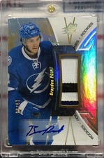 2016-17 UPPER DECK SPX BRAYDEN POINT, #R-BP, ROOKIE, AUTO, 3 COLOR JERSEY #19/99