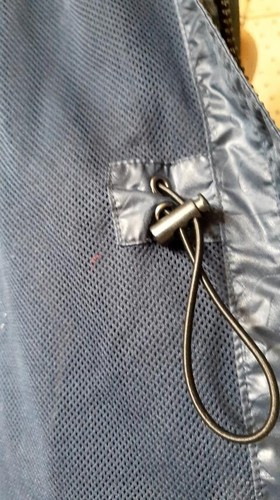 MICHAEL KORS Women Blue Parka Jacket Hood Adjustable Drawstrings Full Zip Size L - Picture 21 of 24