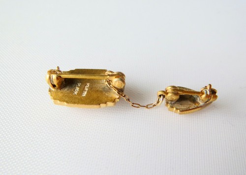 Antik/Vintage 10k Gelbgold Krawatte Tack Pin Kette 2,42 Gramm - Bild 9 von 12