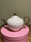 Miss Golightly Bombay Duck London Tea pot. White & Gold (BNIB)