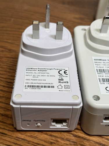 Adaptery Ethernet NLHP-5003PORT 500 Mbps 3 porty PLC Passhrough i Powerline - Zdjęcie 3 z 10