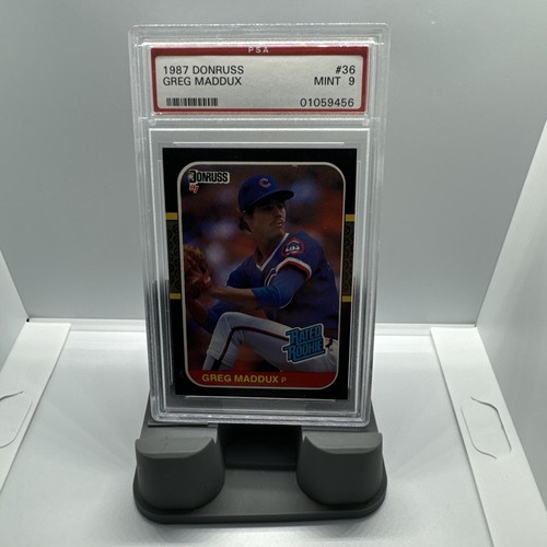 PSA 1987 Donruss Baseball #36 GREG MADDUX Chicago Cubs RC ROOKIE PSA 9 Mint x - Picture 4 of 10